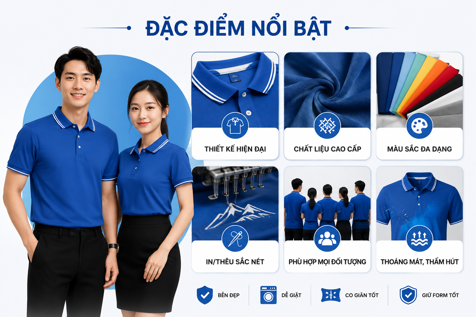 Đặc điểm của đồng phục áo thun